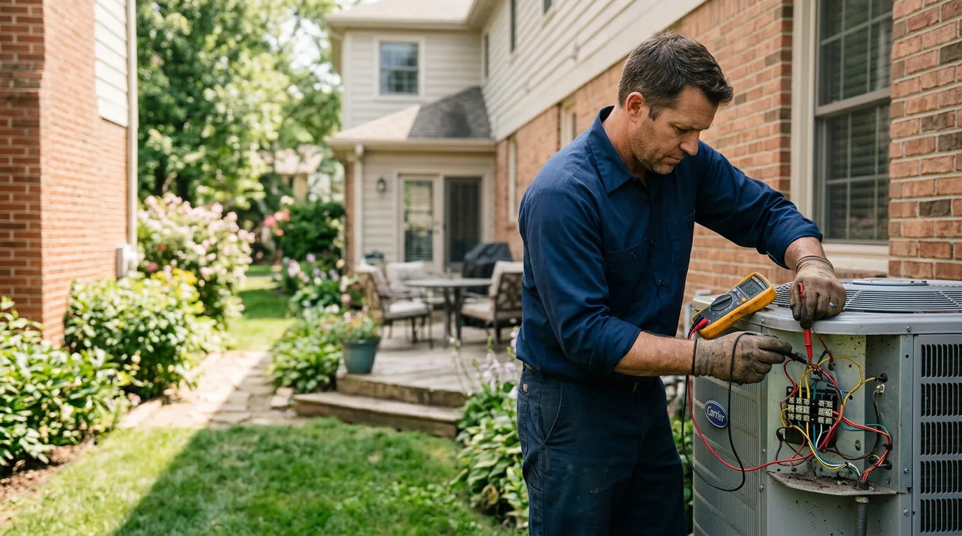 HVAC technician working near Williamstown, NY
